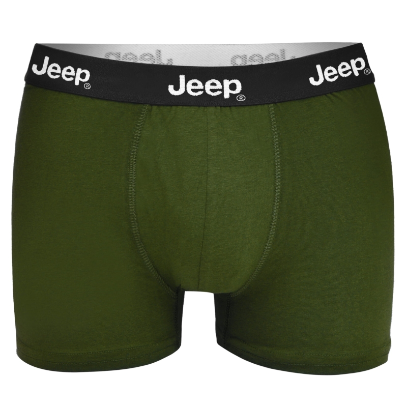 Klasyczne bokserki JEEP w kolorze militarnym.