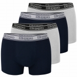 KAPPA Bokserki Męskie 5513 Majtki Bawełna Navy Grey 4 sztuki