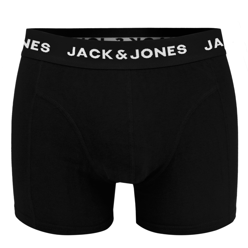 Pojedyncza para czarnych bokserek JACK&JONES JJ9926 z gumą z logo.