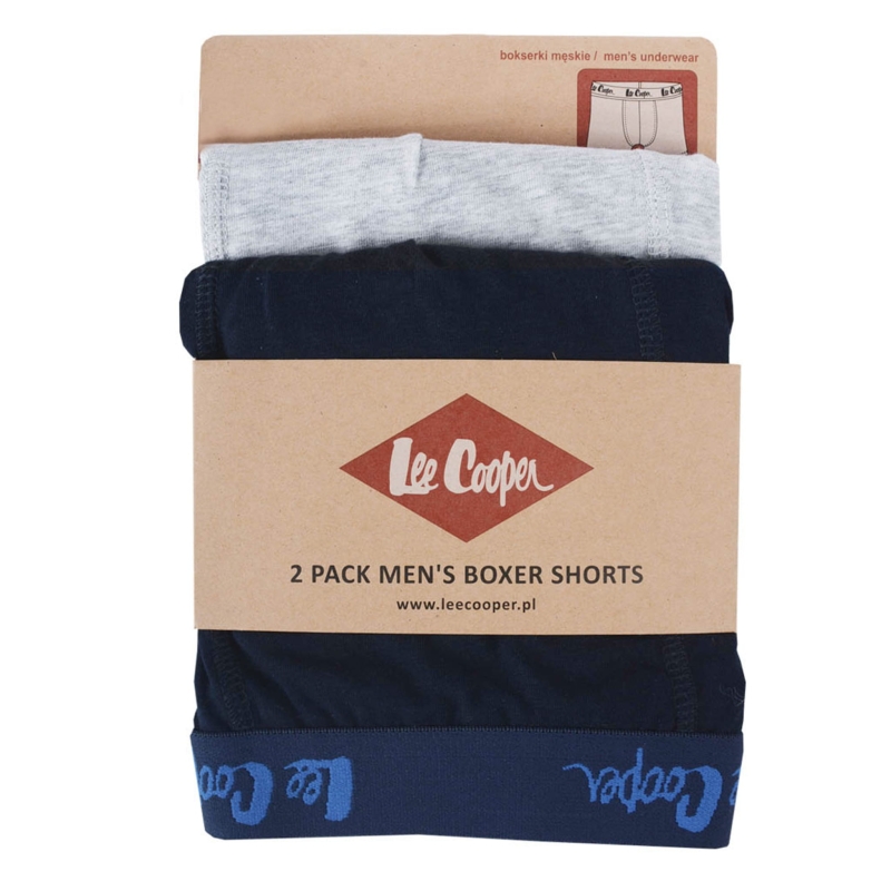 Bokserki Lee Cooper GREY NAVY – komplet 2 sztuki.