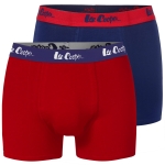LEE COOPER Bokserki Męskie RED NAVY 2 sztuki