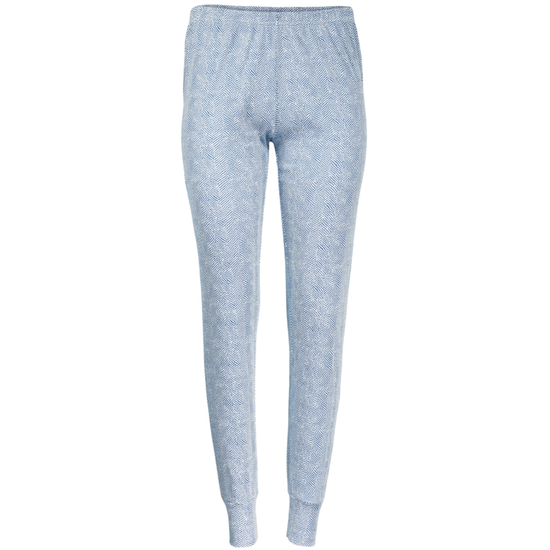 Niebieskie wzorzyste spodnie piżamowe Infiore dla kobiet