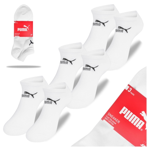 Puma Skarpety Stopki 3 pary 88749702 Białe