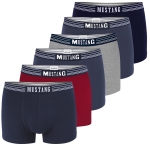 Mustang Bokserki Majtki Męskie Bawełna Logo 6 sztuk BM421