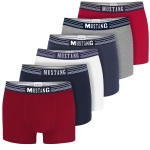 Mustang Bokserki Majtki Męskie Bawełna Logo 6 sztuk BM420