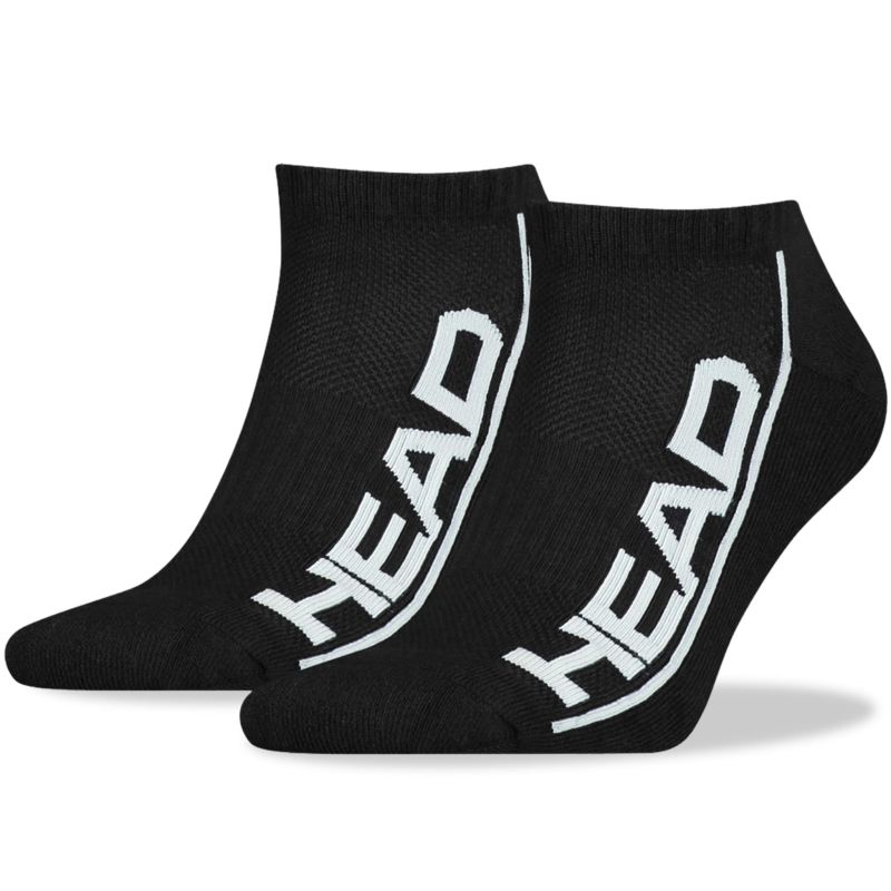 Bawełniane skarpety męskie HEAD – czarne, widok z przodu