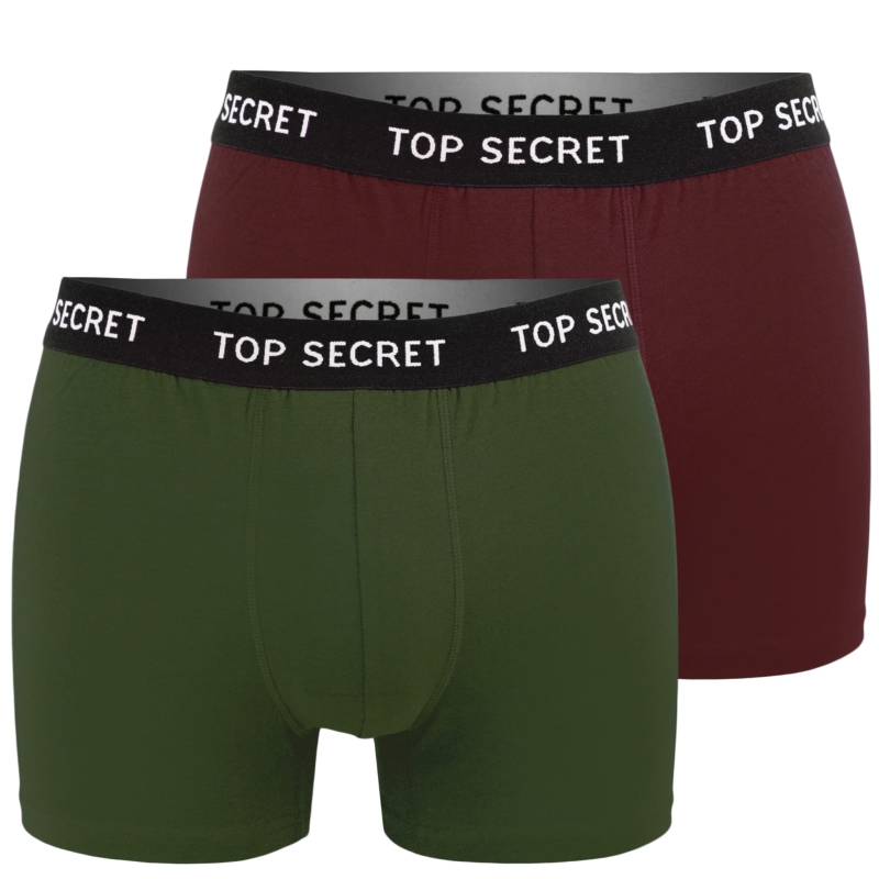 Bokserki TOP SECRET – 6 sztuk w różnych kolorach, komfortowa bielizna dla mężczyzn