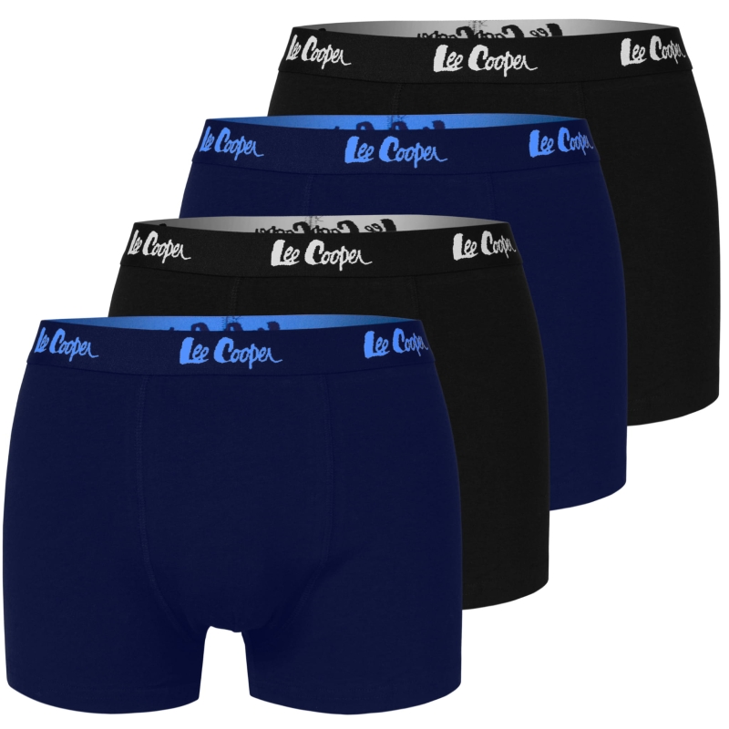 Bokserki męskie Lee Cooper czarne w zestawie 4 sztuki