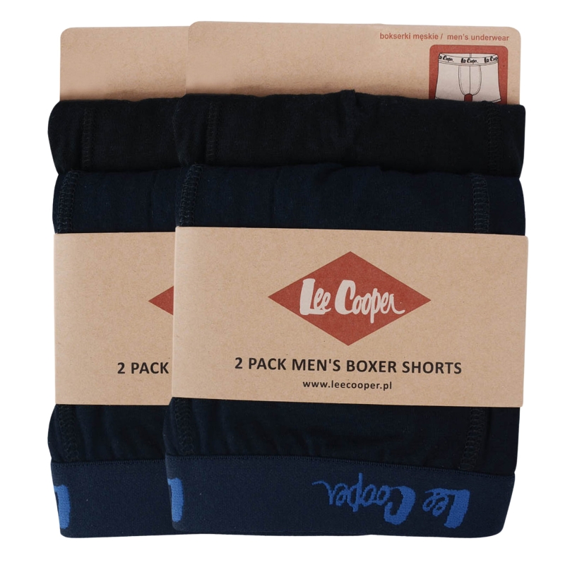 Stylowy zestaw 4 bokserek męskich Lee Cooper – kolor czarny