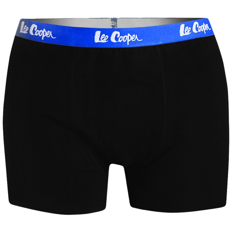 Lee Cooper bokserki męskie – zestaw 4 sztuk w eleganckim czarnym kolorze