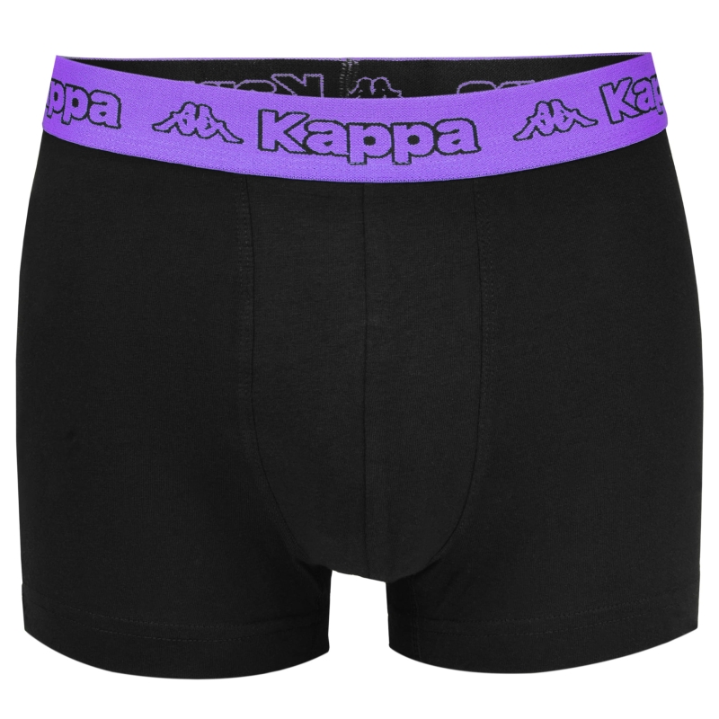 Pojedyncza sztuka bokserek Kappa z fioletową gumą, widok z przodu