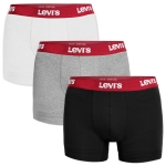 Levi's Bokserki Męskie Czerwony Mix Bawełna 3 Pak