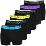 Kappa Bokserki Męskie Majtki 6 sztuk Guma Mix Kolor Bawełna