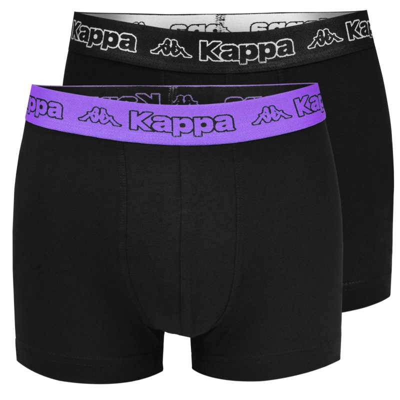 Kappa – komfortowe bokserki męskie z bawełny, guma z logo, mix kolorów, 6 szt