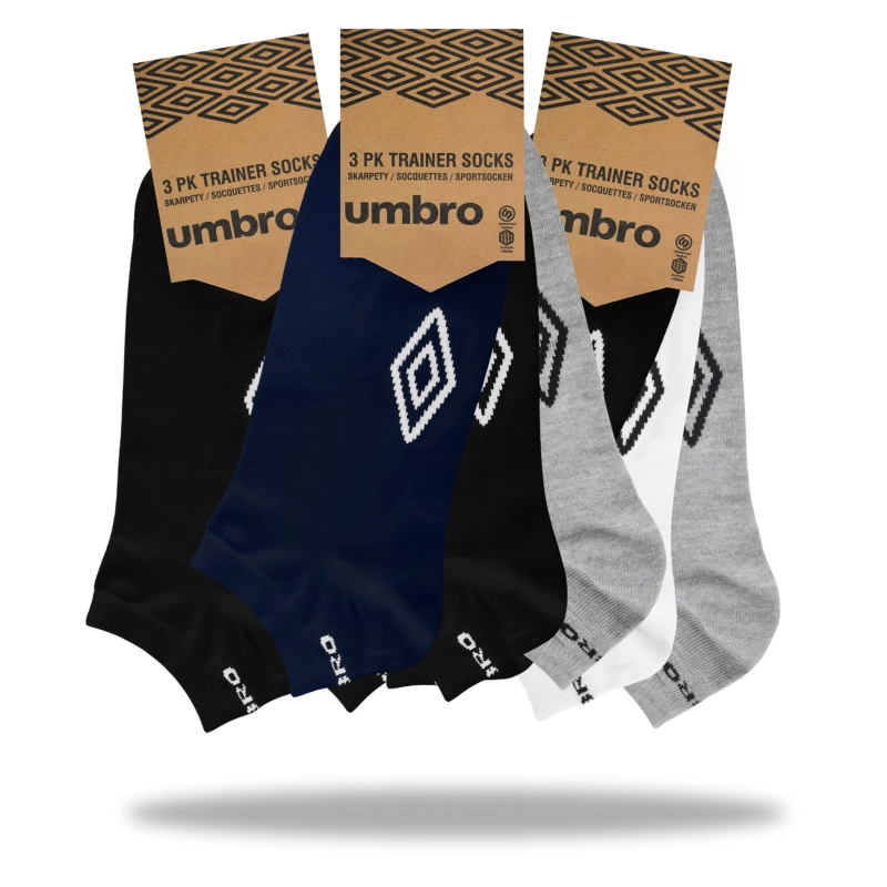 Bawełniane skarpety męskie Umbro niskie komfortowe.