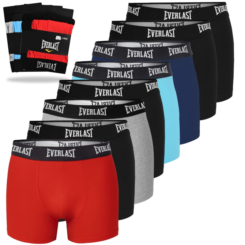Bokserki męskie Everlast BM401 – 8 sztuk w klasycznym kroju, idealne na co dzień