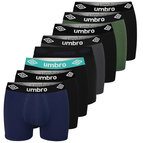 UMBRO Bokserki Męskie Mix Kolorów 8 sztuk