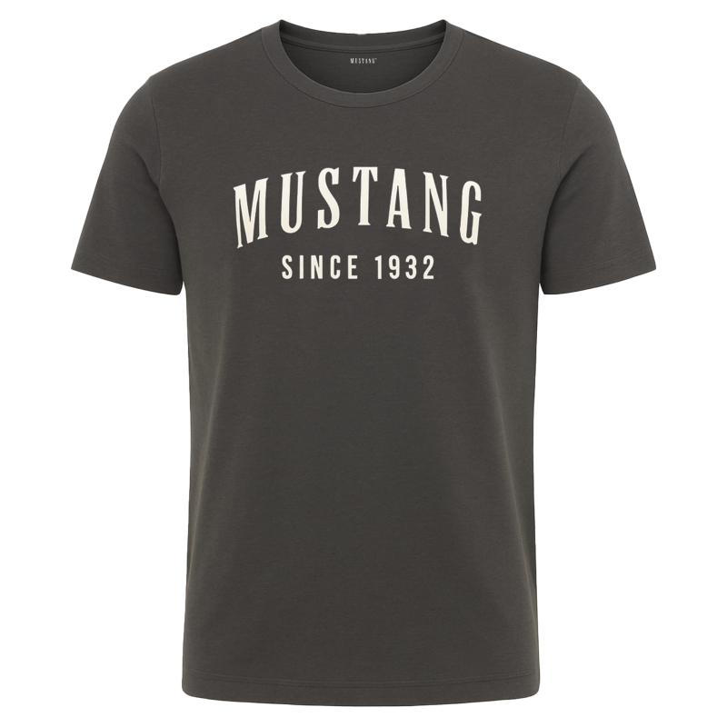 Ciemnoszara koszulka Mustang z napisem Since 1932