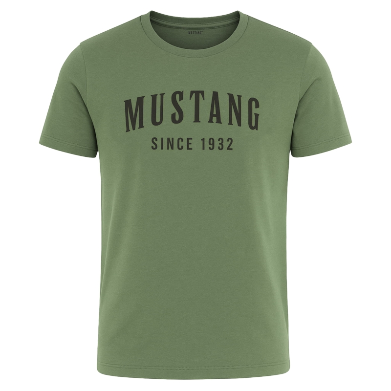 Khaki koszulka Mustang z napisem Since 1932