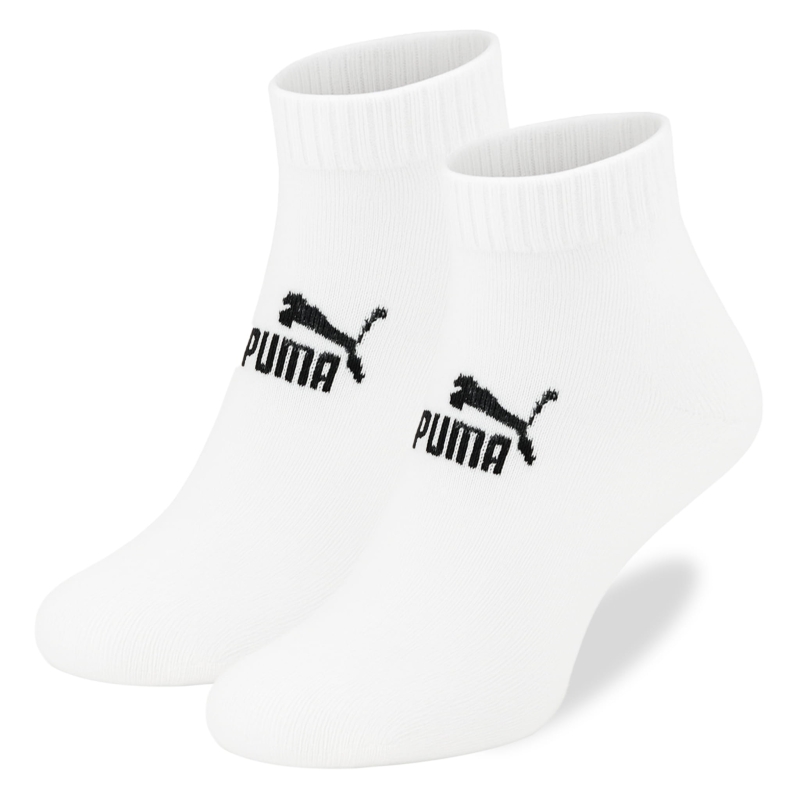 Uniwersalne skarpety bawełniane Puma Quarter w zestawie 9 par, prezentacja z przodu.