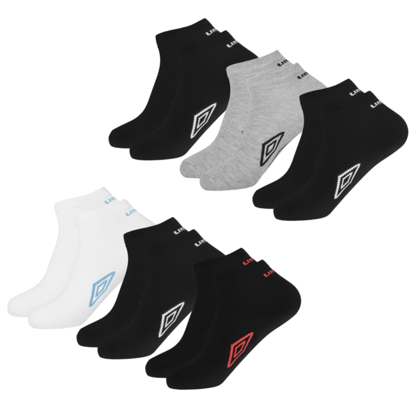 Zestaw 6 par męskich skarpet sportowych stopki Umbro.