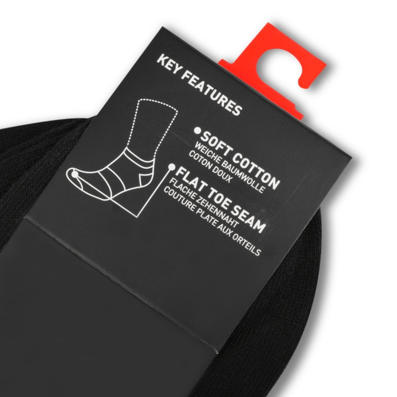 Skarpety Puma 3/4 w kolorze czarnym, zapakowane w oryginalne opakowanie z logo producenta.