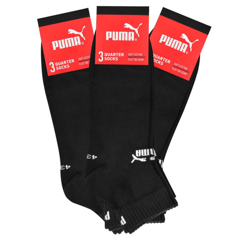 Komplet skarpet męskich Puma 3/4 w foliowym opakowaniu z etykietą marki.