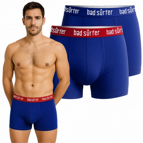 Bad Surfer Bokserki Męskie 2 sztuki Bawełniane Logo 2pak Mix
