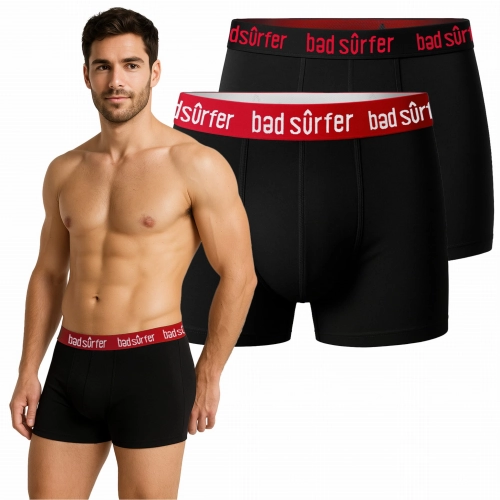 Bad Surfer Bokserki Męskie 2 sztuki Bawełniane Logo 2pak Mix