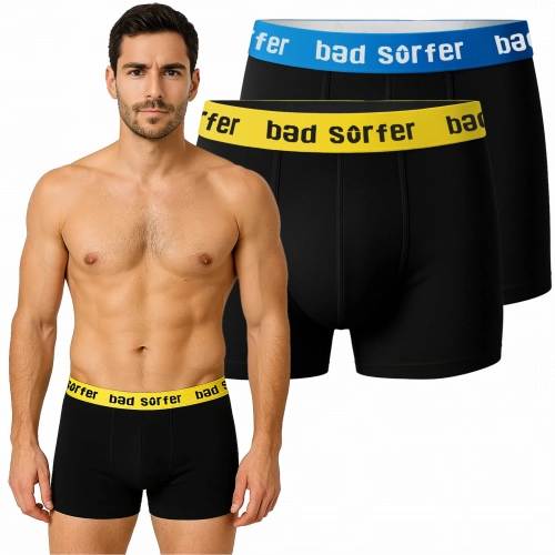 Bad Surfer Bokserki Męskie 2 sztuki Bawełniane Logo 2pak Mix