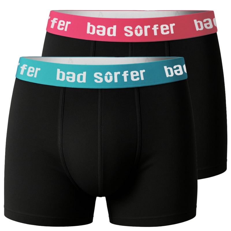 Kolorowe gumy bokserek Bad Surfer – różowa i turkusowa