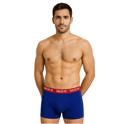 BAD SURFER Zestaw Bokserek Męskich Bawełna Mix Logo 4 Sztuki Model
