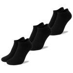 BAD SURFER Skarpety Stopki Sneakers Czarne Bawełna 3 pary