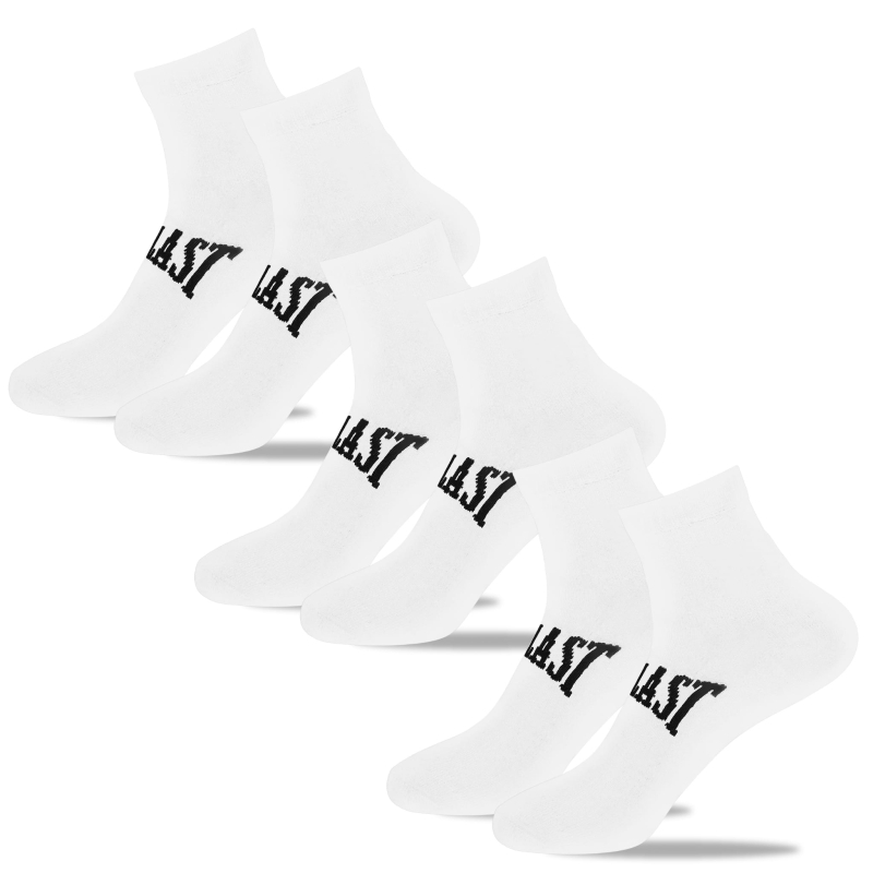 Zestaw 3 par białych skarpet sportowych Everlast z logo