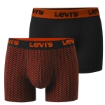 Levi's Bokserki Męskie RED COMBO Bawełna 2 Pak Rozmiar