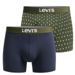 Levi's Bokserki Męskie GREEN NAVY Bawełna 2 Pak Rozmiar