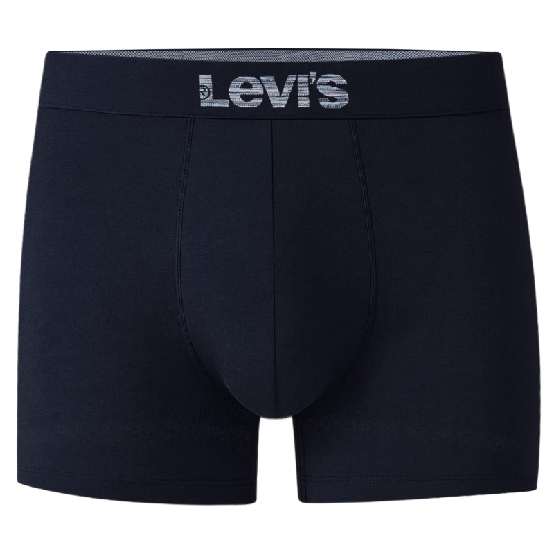 Ciemnogranatowe bokserki Levi's z logo na pasie