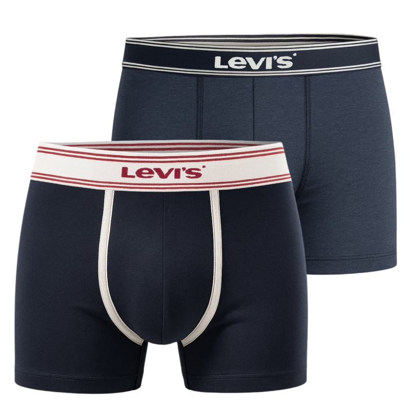 Bokserki męskie Levi's 2-pak w granatowych odcieniach