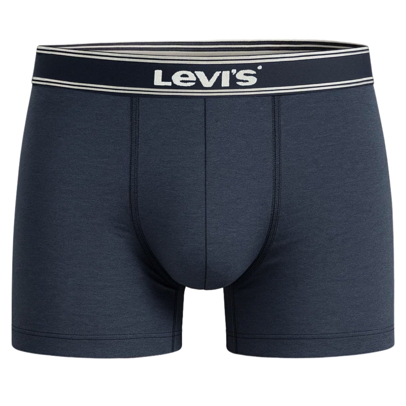 Ciemnogranatowe bokserki męskie Levi's z logo