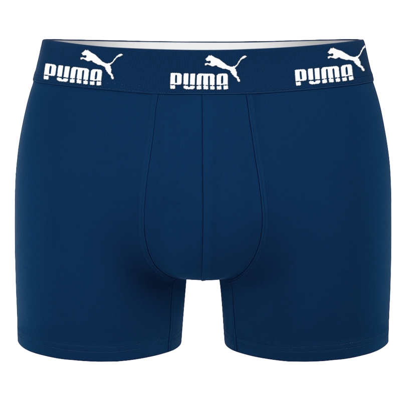 Granatowe bokserki Puma z elastyczną gumą