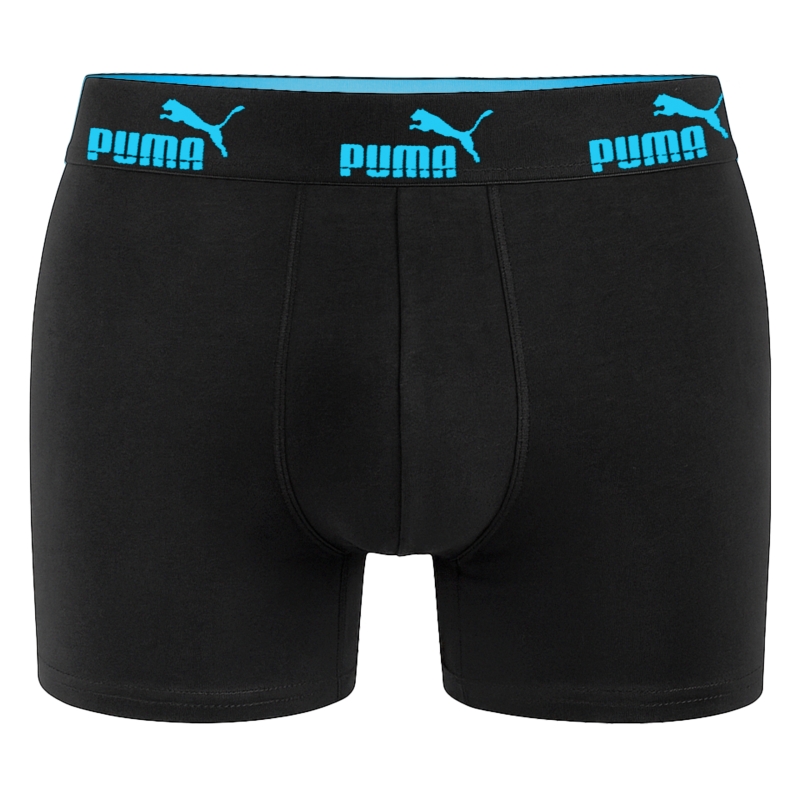 Puma bokserki męskie czarne bawełniane z elastyczną gumą