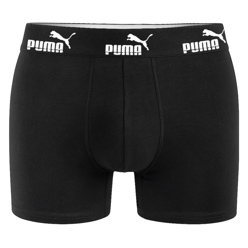 Męskie bokserki Puma czarne bawełniane 3 sztuki w zestawie