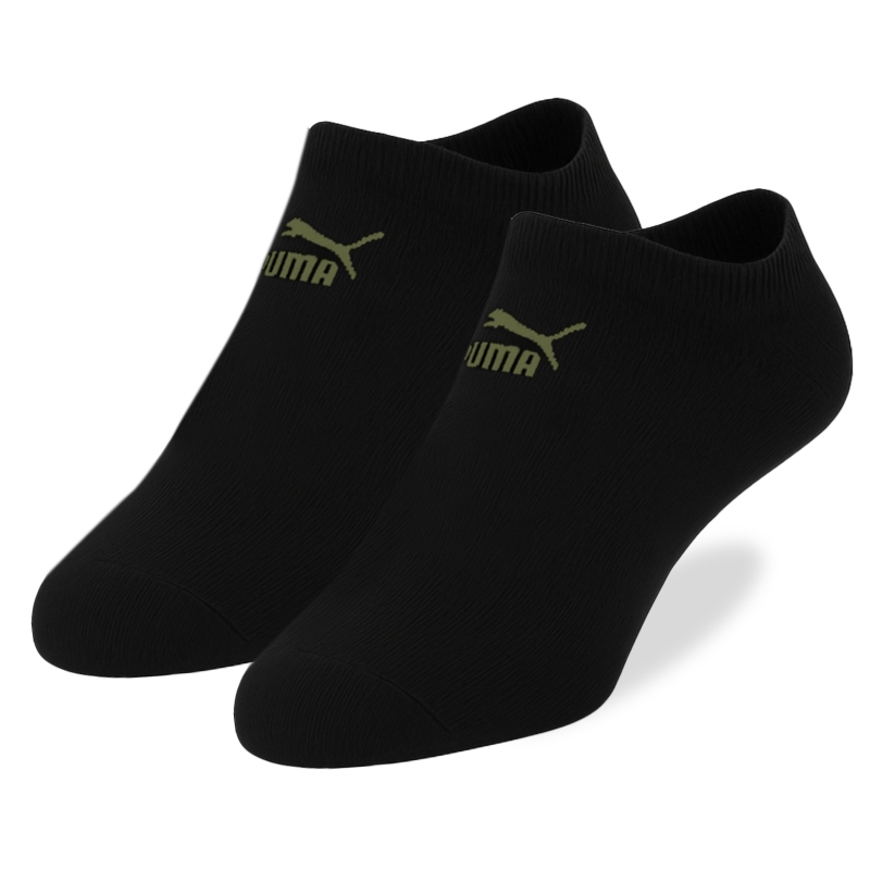 Czarne skarpetki Puma męskie stopki sportowe z logo