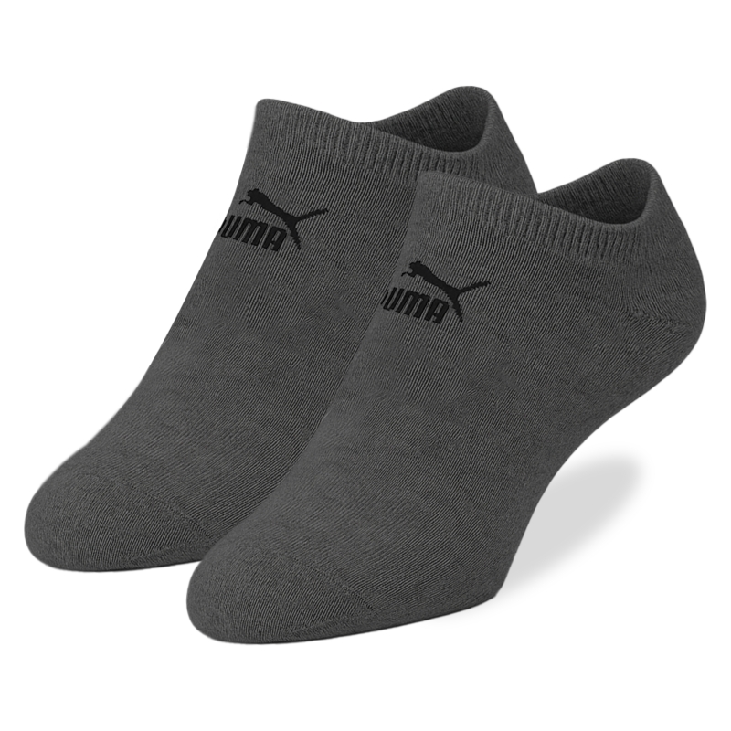 Szare skarpetki Puma męskie stopki sportowe bawełniane z logo