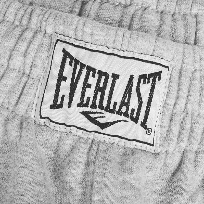Everlast spodnie męskie sportowe dresowe z logo szare z ściągaczem