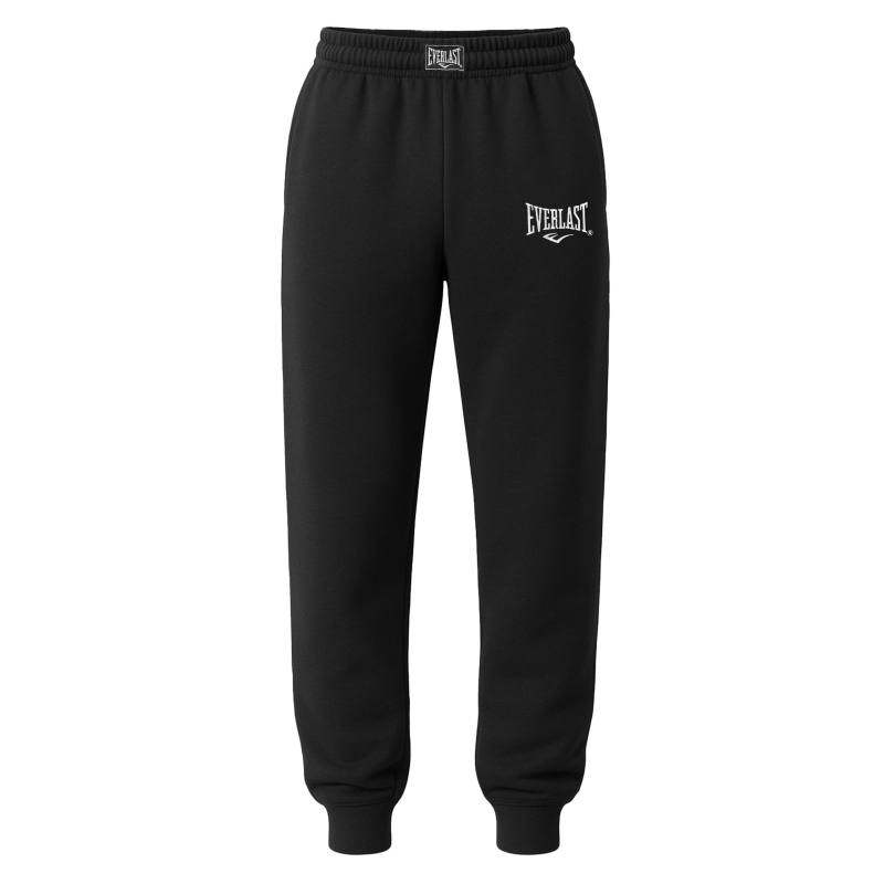 Everlast spodnie dresowe męskie czarne bawełniane sportowe z logo