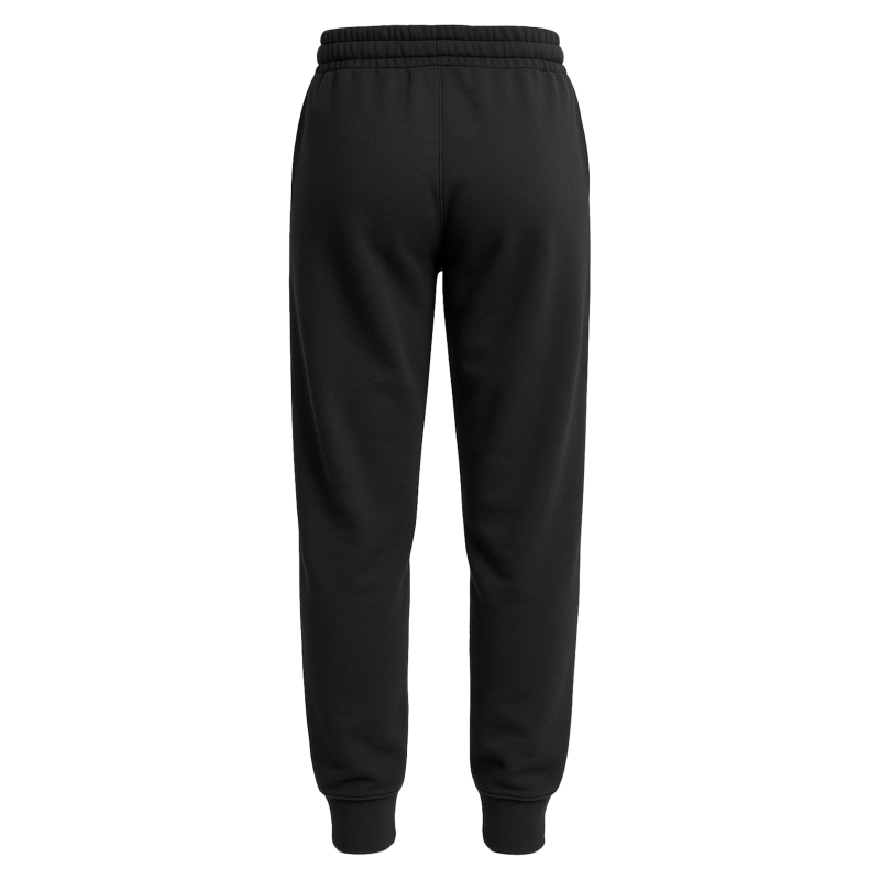 Czarne spodnie dresowe męskie Everlast z elastycznym pasem i ściągaczem