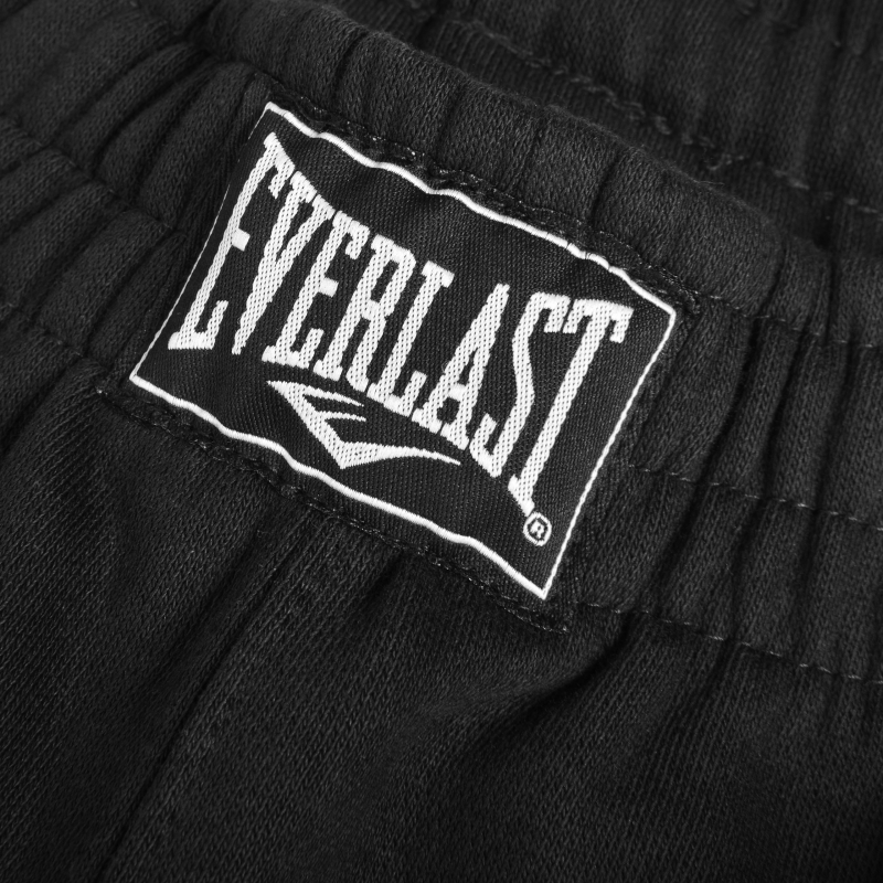 Everlast spodnie męskie sportowe dresowe z logo czarne z ściągaczem