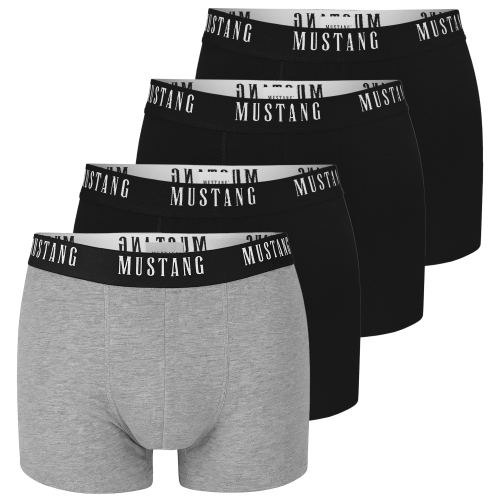 Mustang Bokserki Męskie 4 sztuki Zestaw Bawełna Logo Kolor