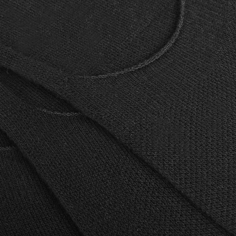 Detal struktury materiału czarnych stopek Everlast ułożonych na sobie.